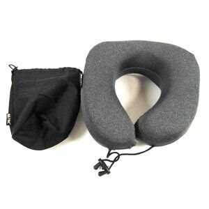 MLVOC Memory Foam Travel Neck Pillow Comfortable & Breathable Cover  - Gray